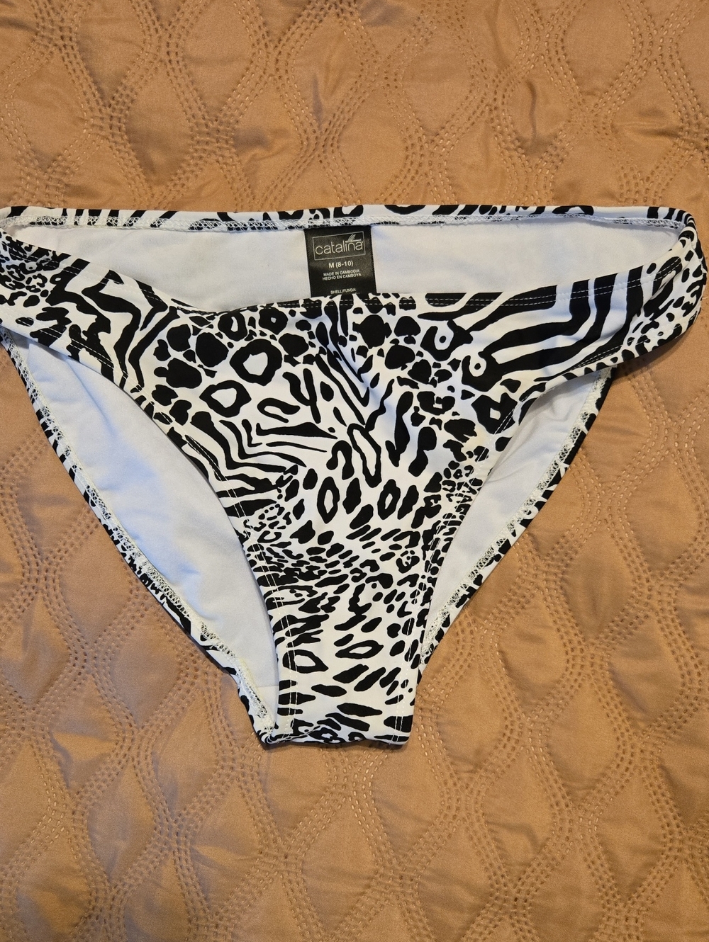 Catalina Monochrome Animal Print Bikini Brief